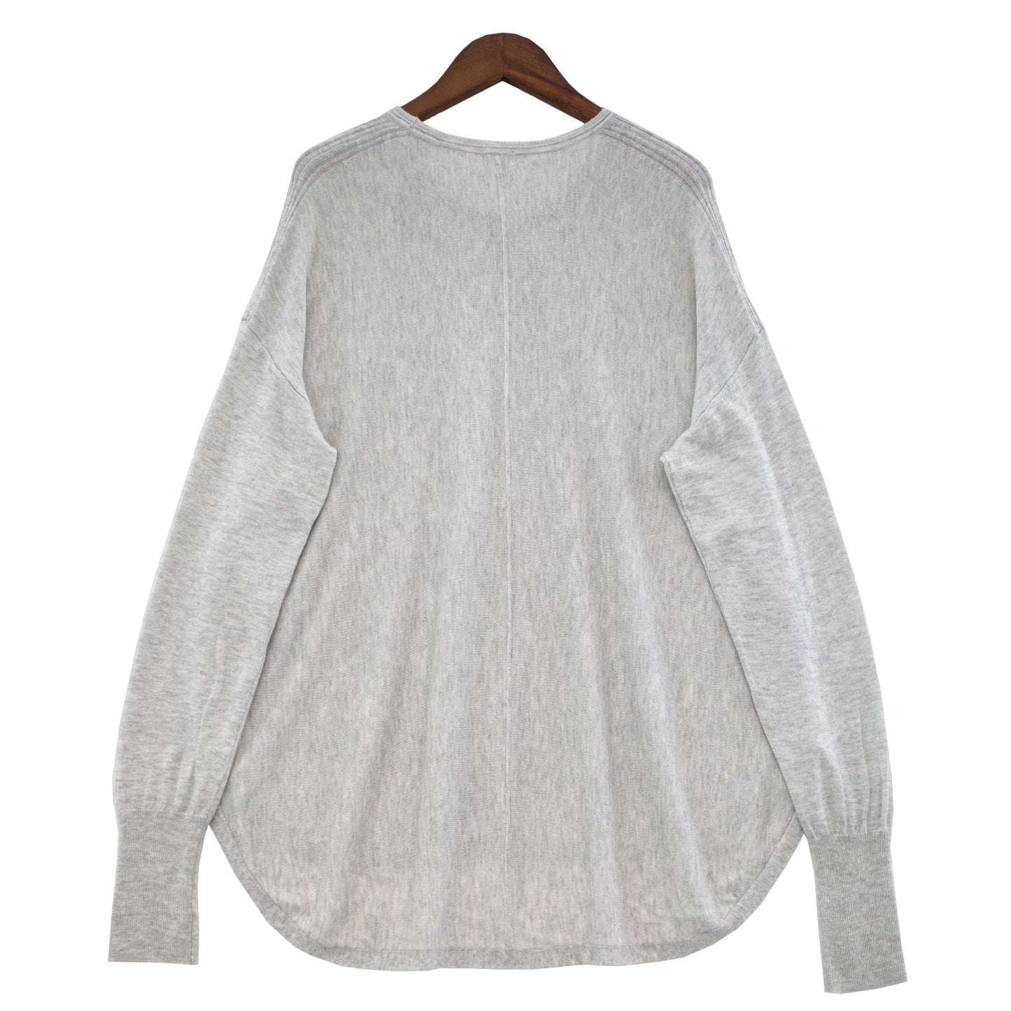 Cardigan en soie et cachemire à ourlet rond /CT23108