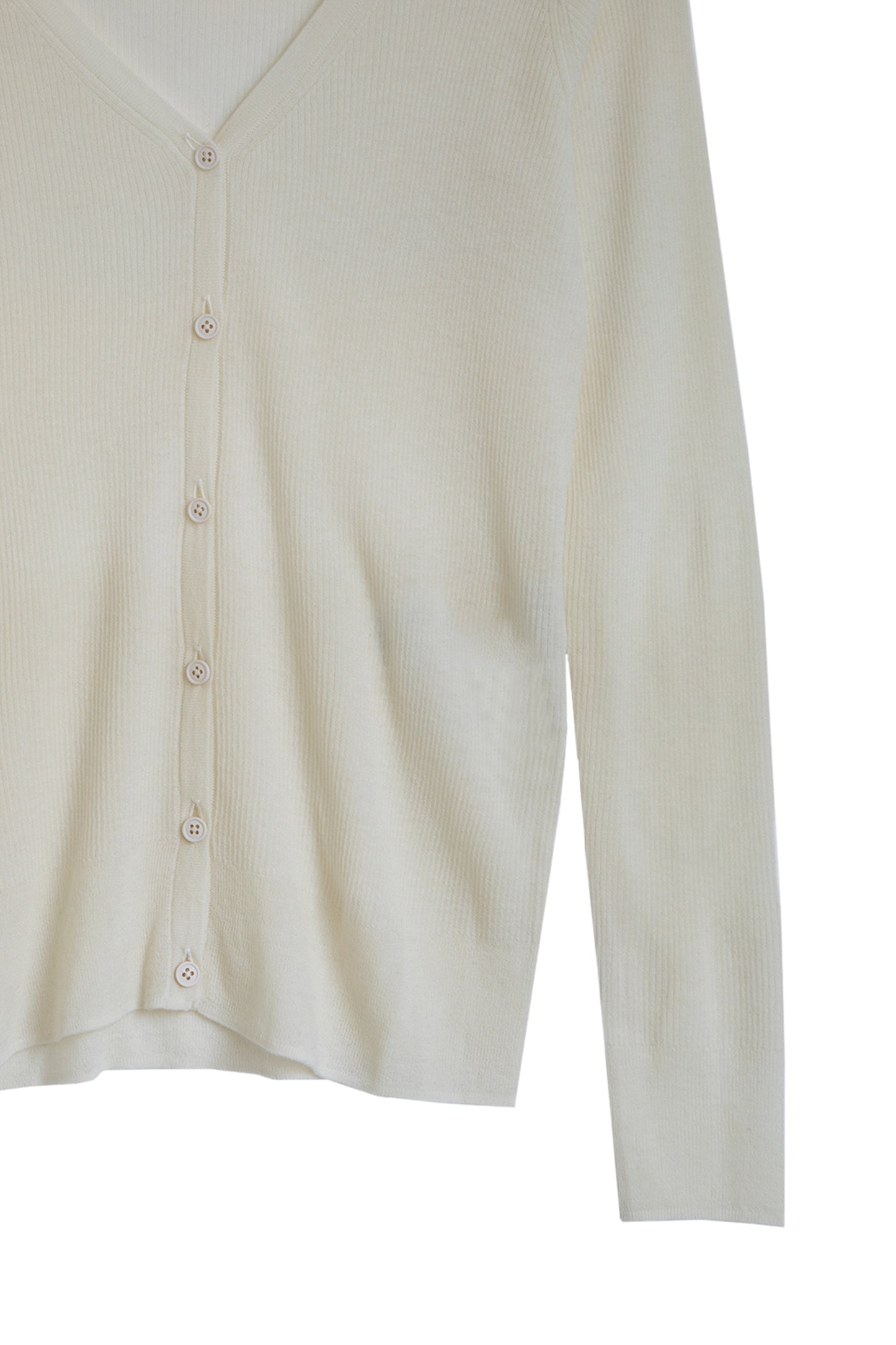 Re Stock Cardigan original en côtes de laine légère/ 5522