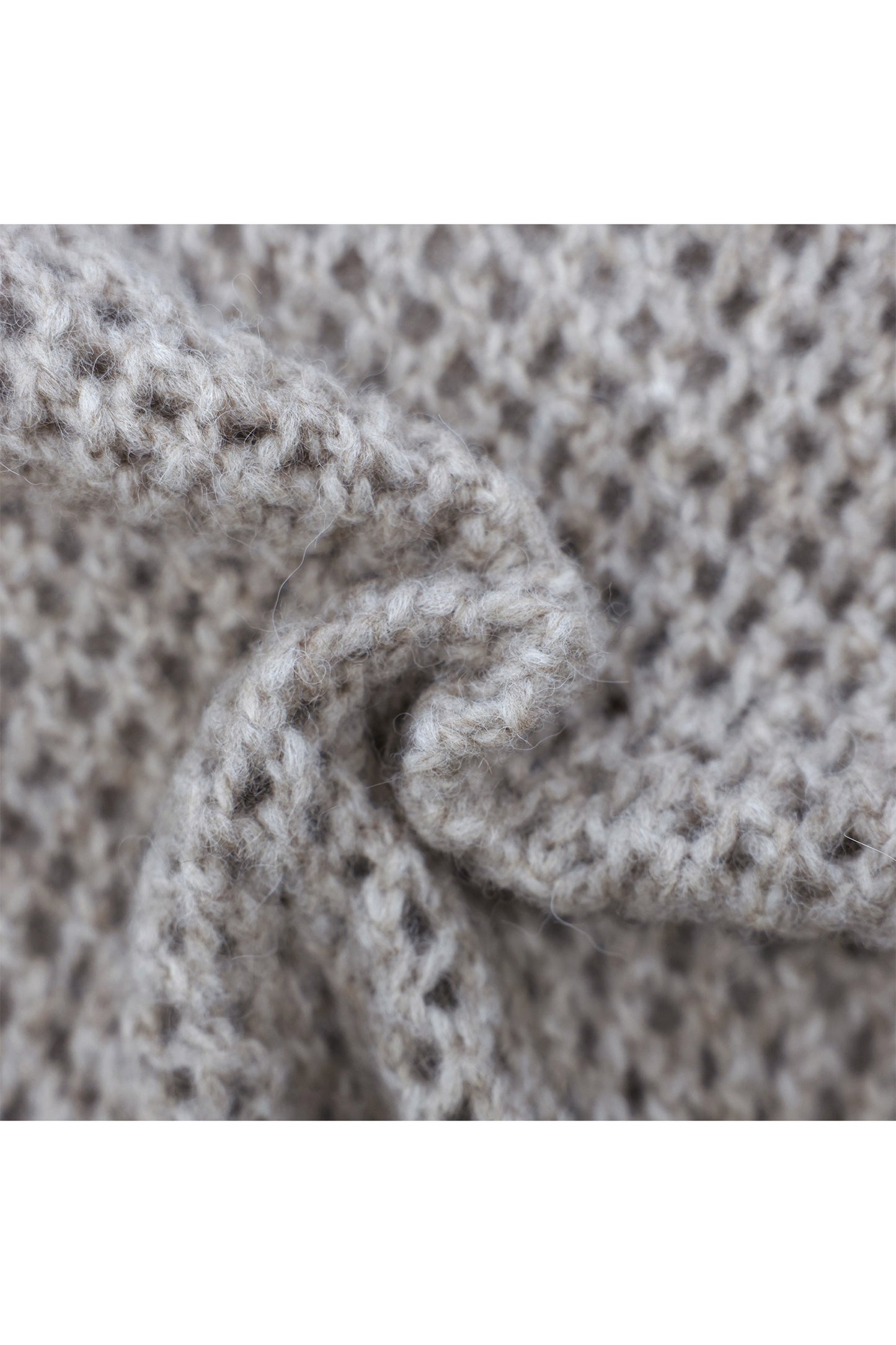 Sweat à capuche en maille de laine d'alpaga /CT24318