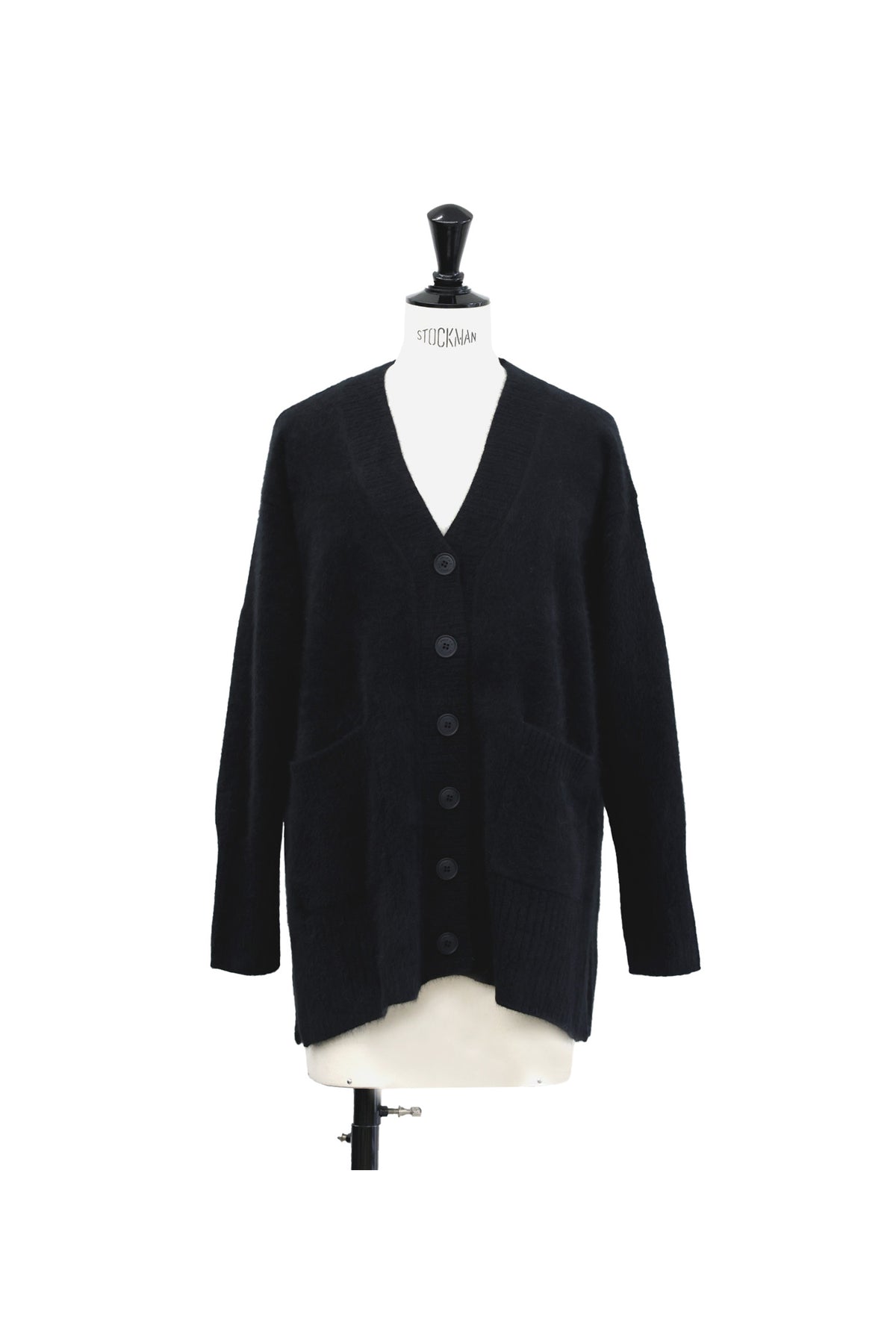 Archive item Cardigan oversize en laine de renard et raton laveur /CT24334