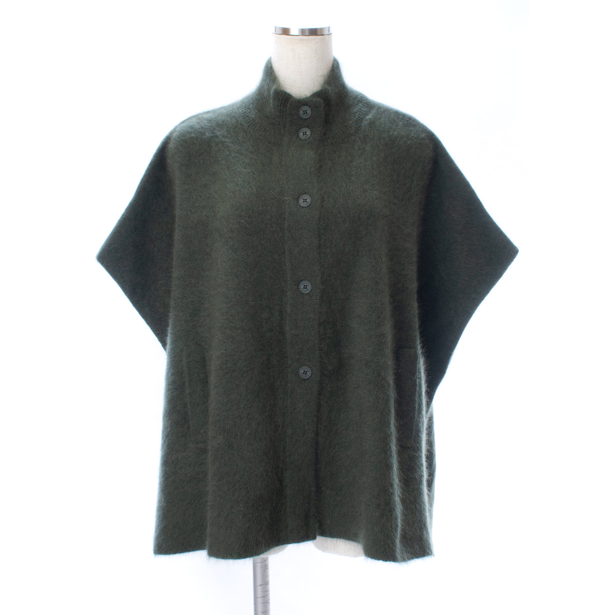 26AW Poncho en laine de raton laveur /CT23338
