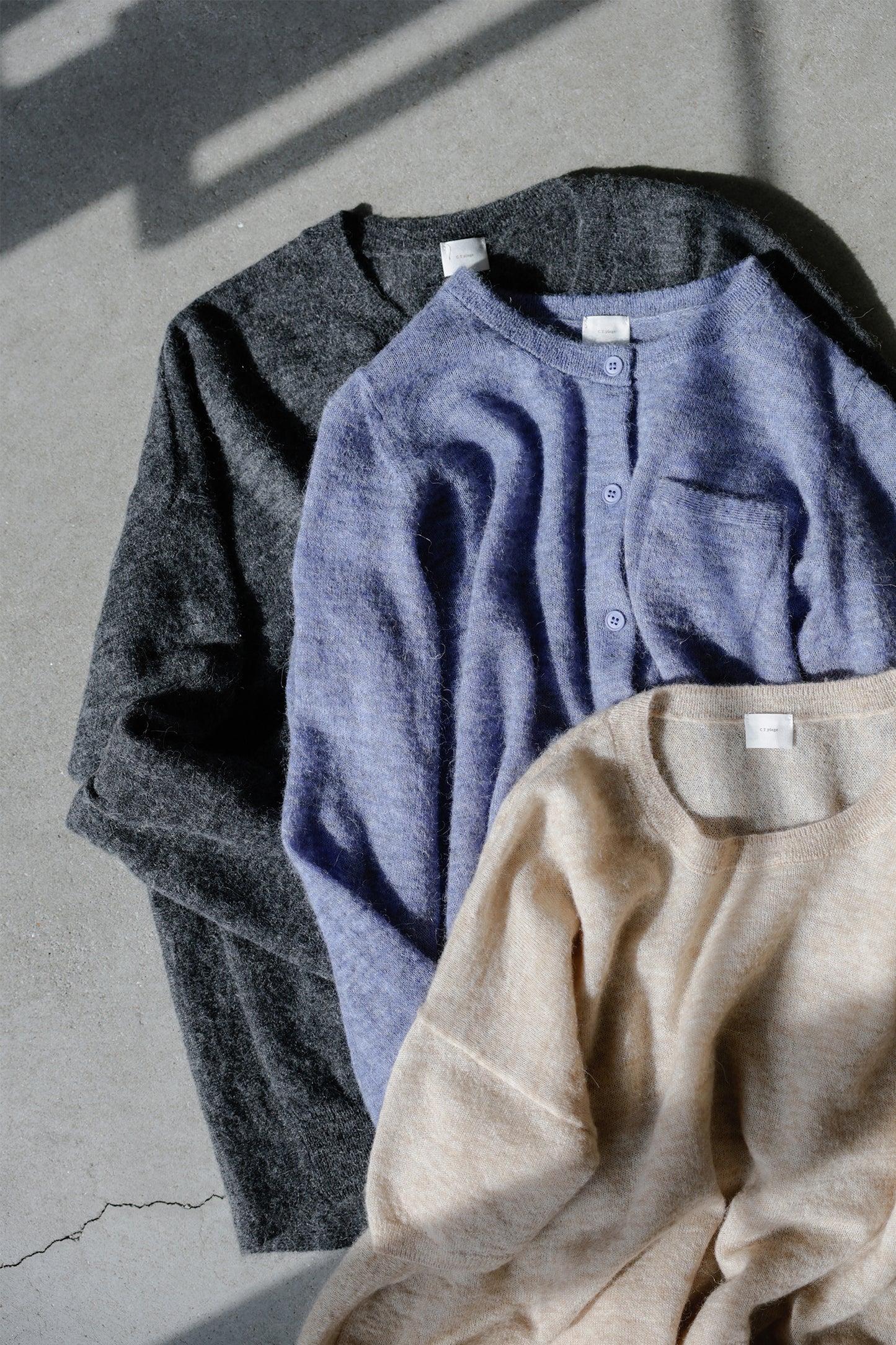 25SS Cardigan aéré en alpaga /CT25116