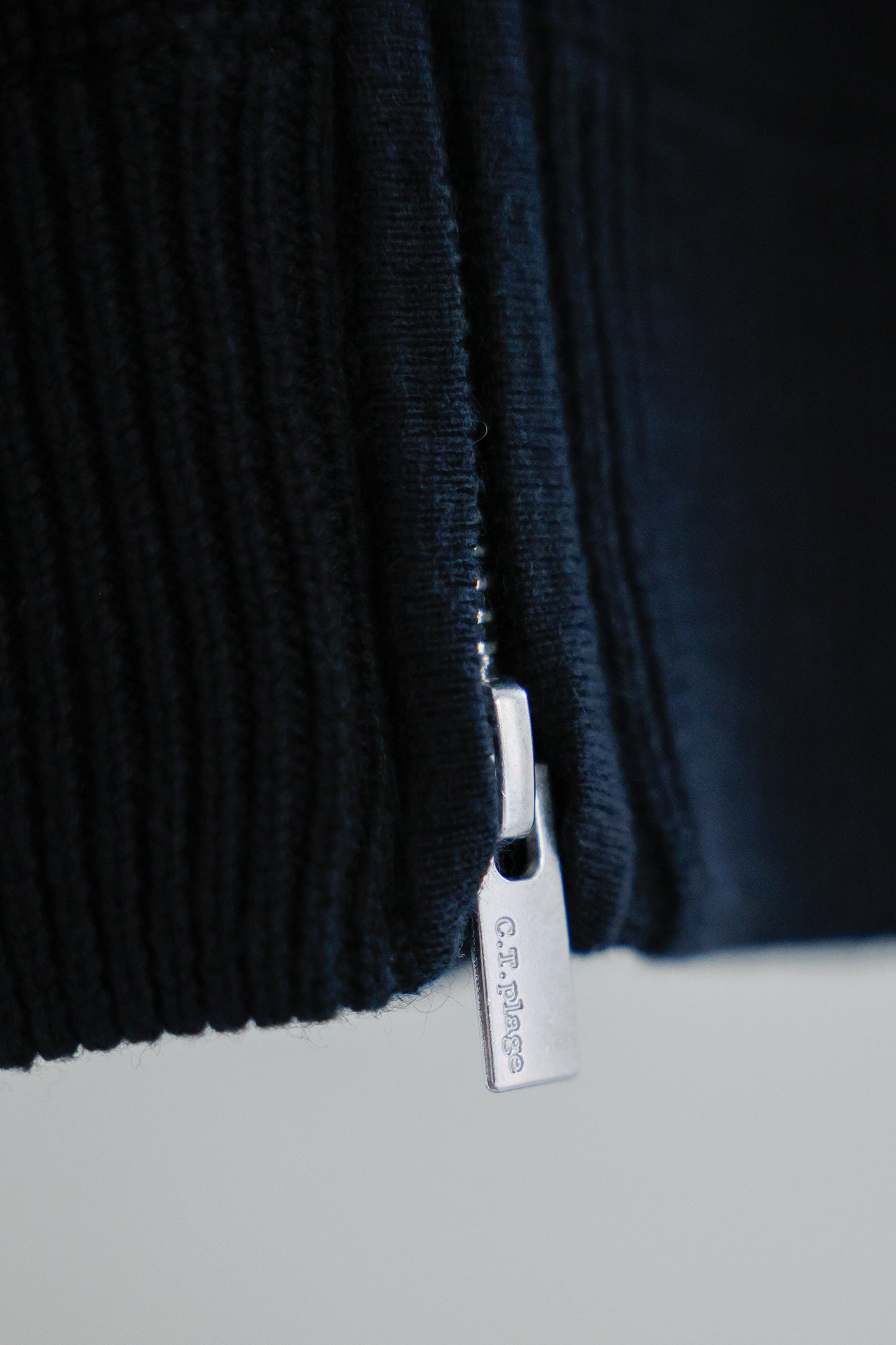 26SS Gilet zippé en coton et cachemire /CT26113