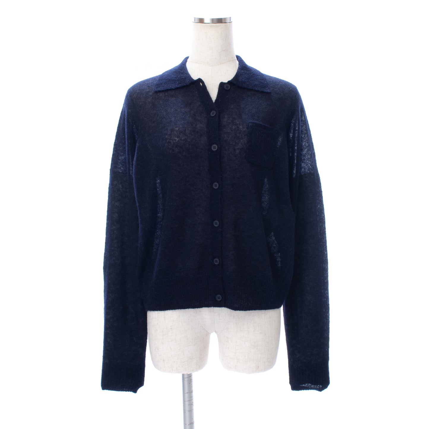 26AW Gilet col polo en alpaga léger /CT26305