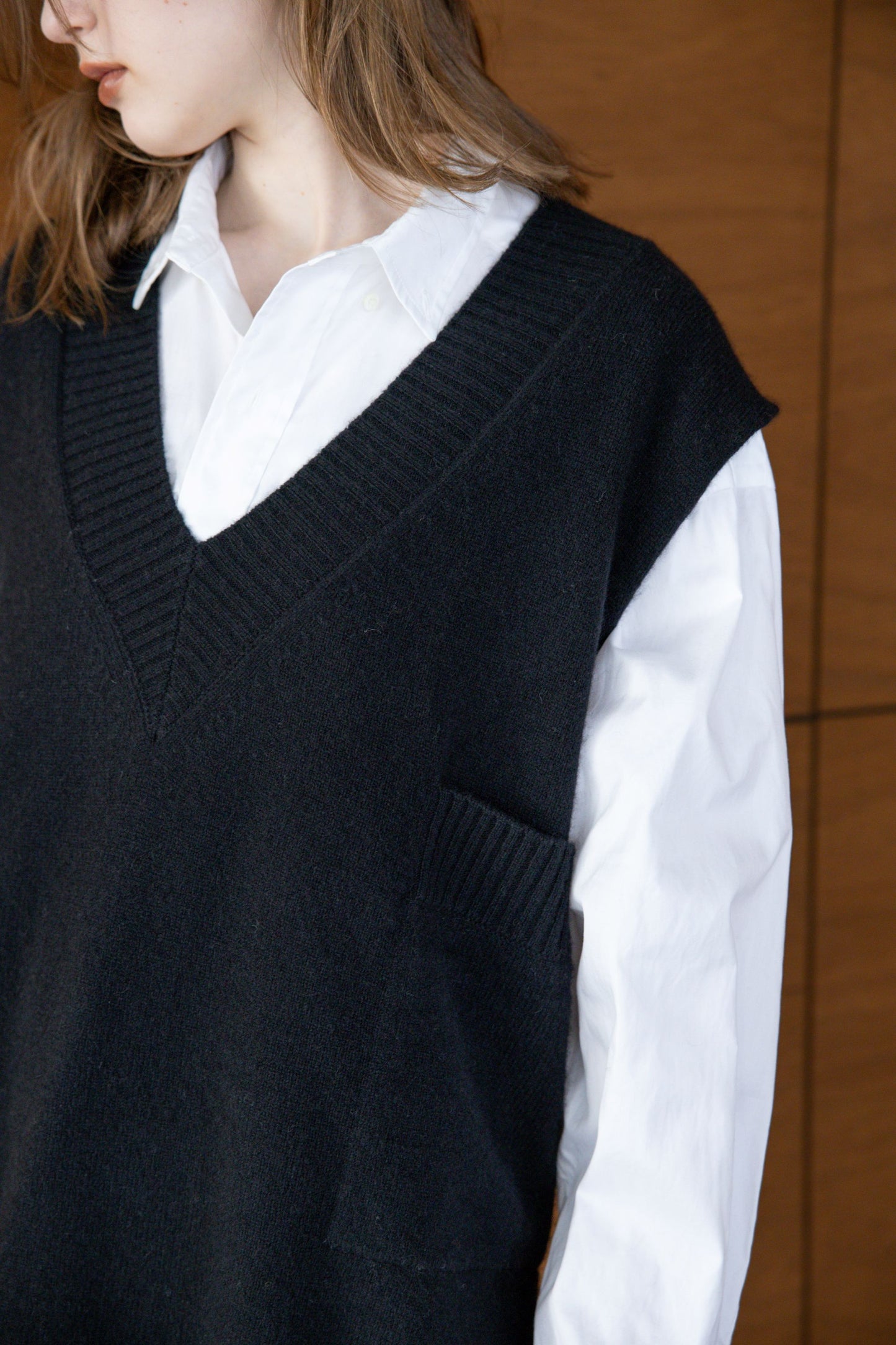 Gilet en laine de yak (fil italien) /ct26308