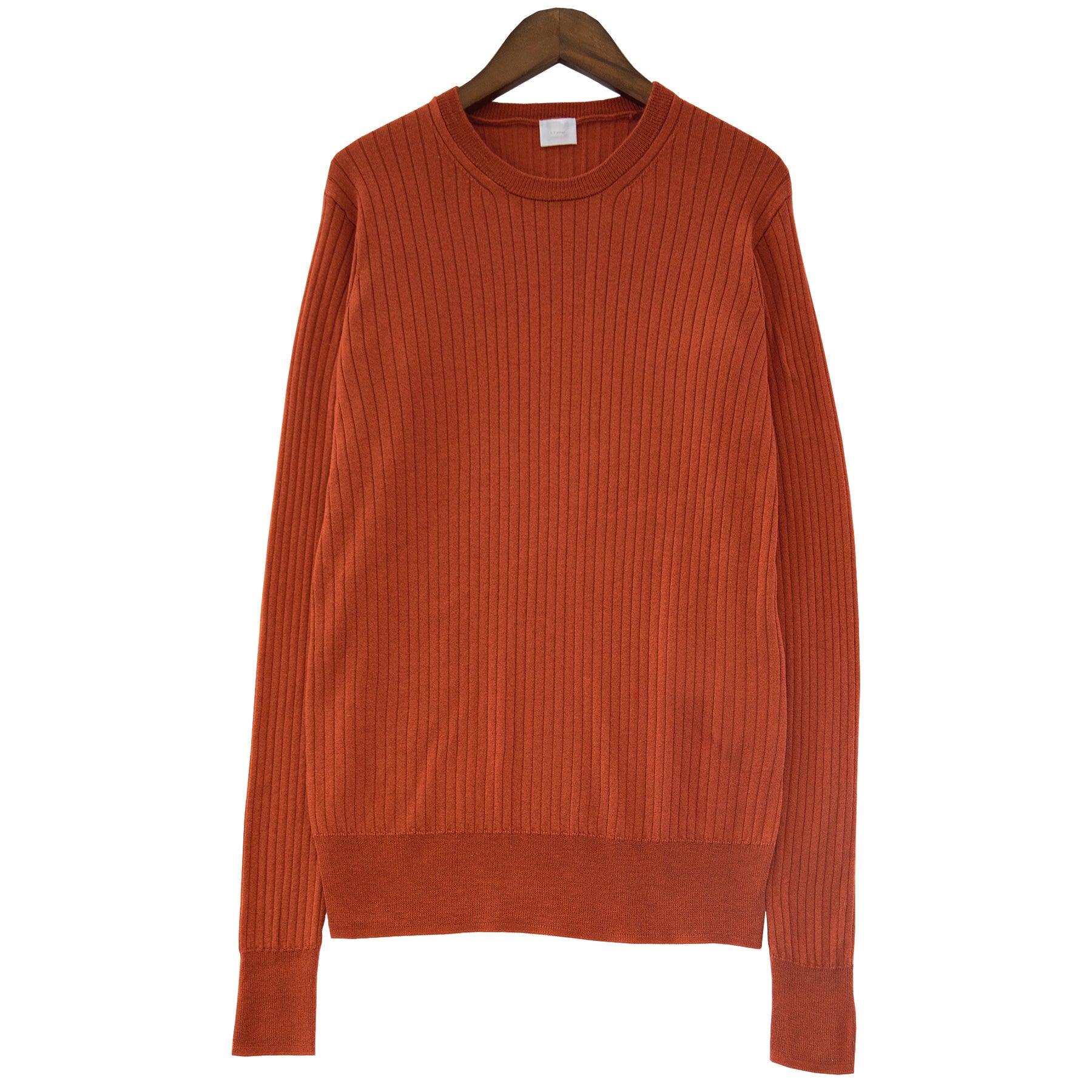 Silk cashmere rib crew pullover/ CT23104