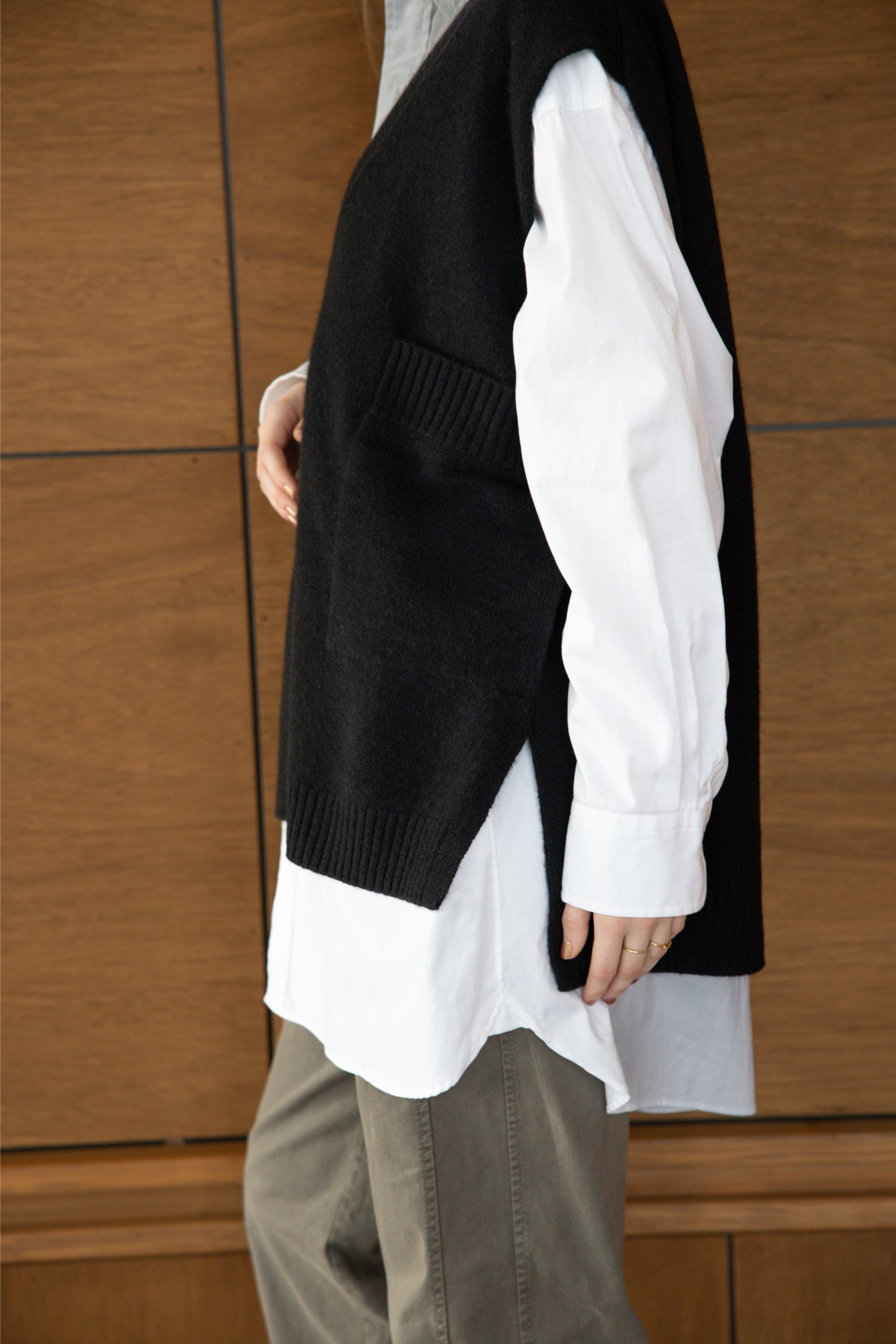Gilet en laine de yak (fil italien) /ct26308