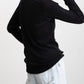 Silk cashmere rib v-neck pullover/ CT23105【CP04】