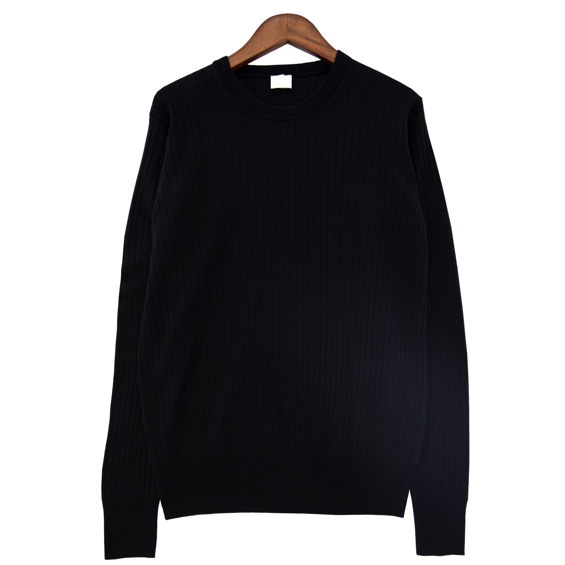 Silk cashmere rib crew pullover/ CT23104