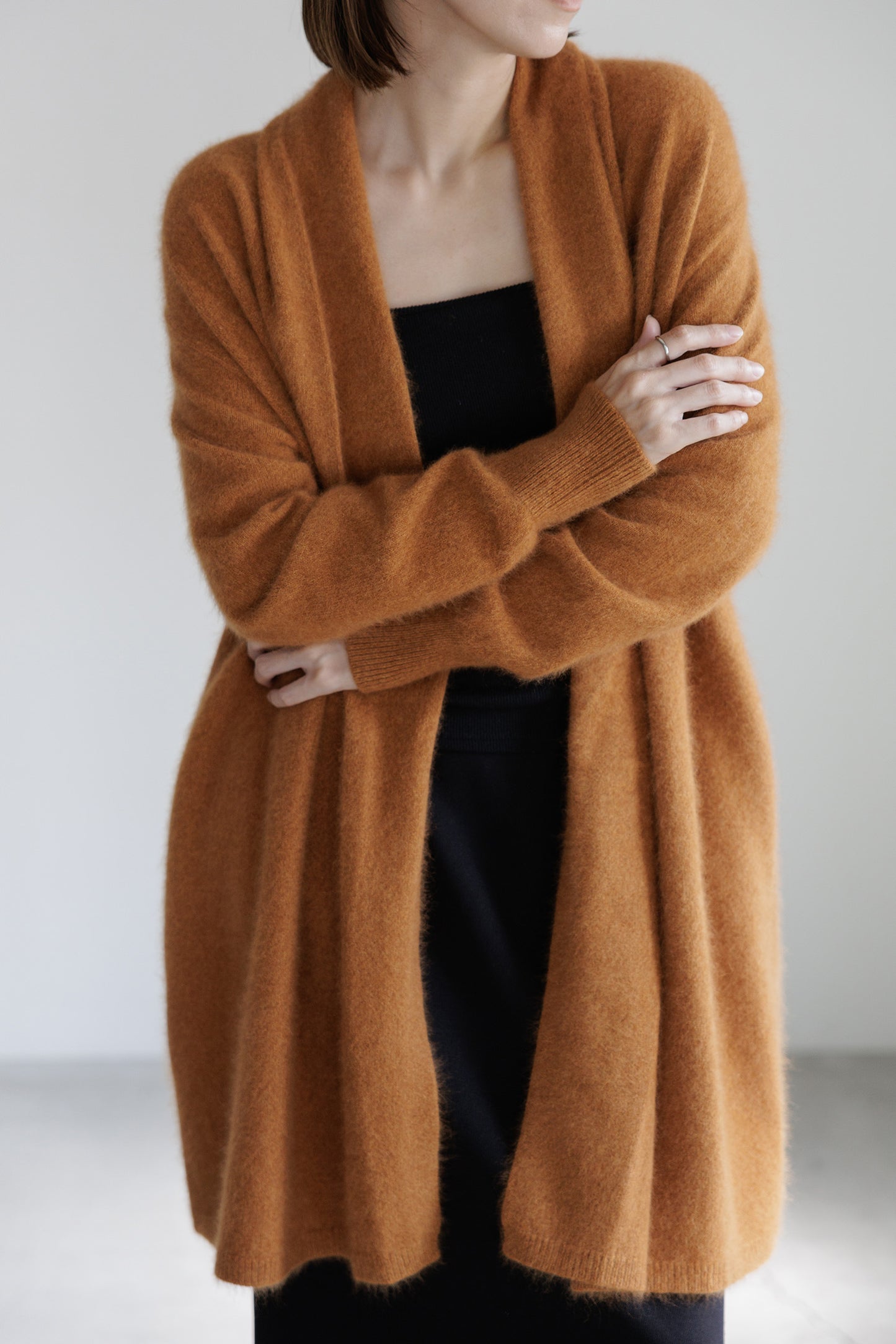 Raccoon long cardigan/ 5513G