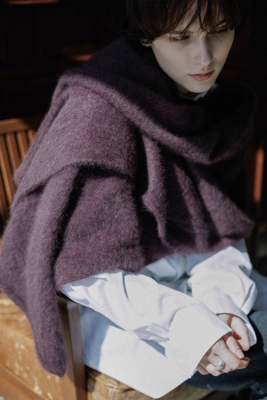 25AW Raccoon 2way stole /5515