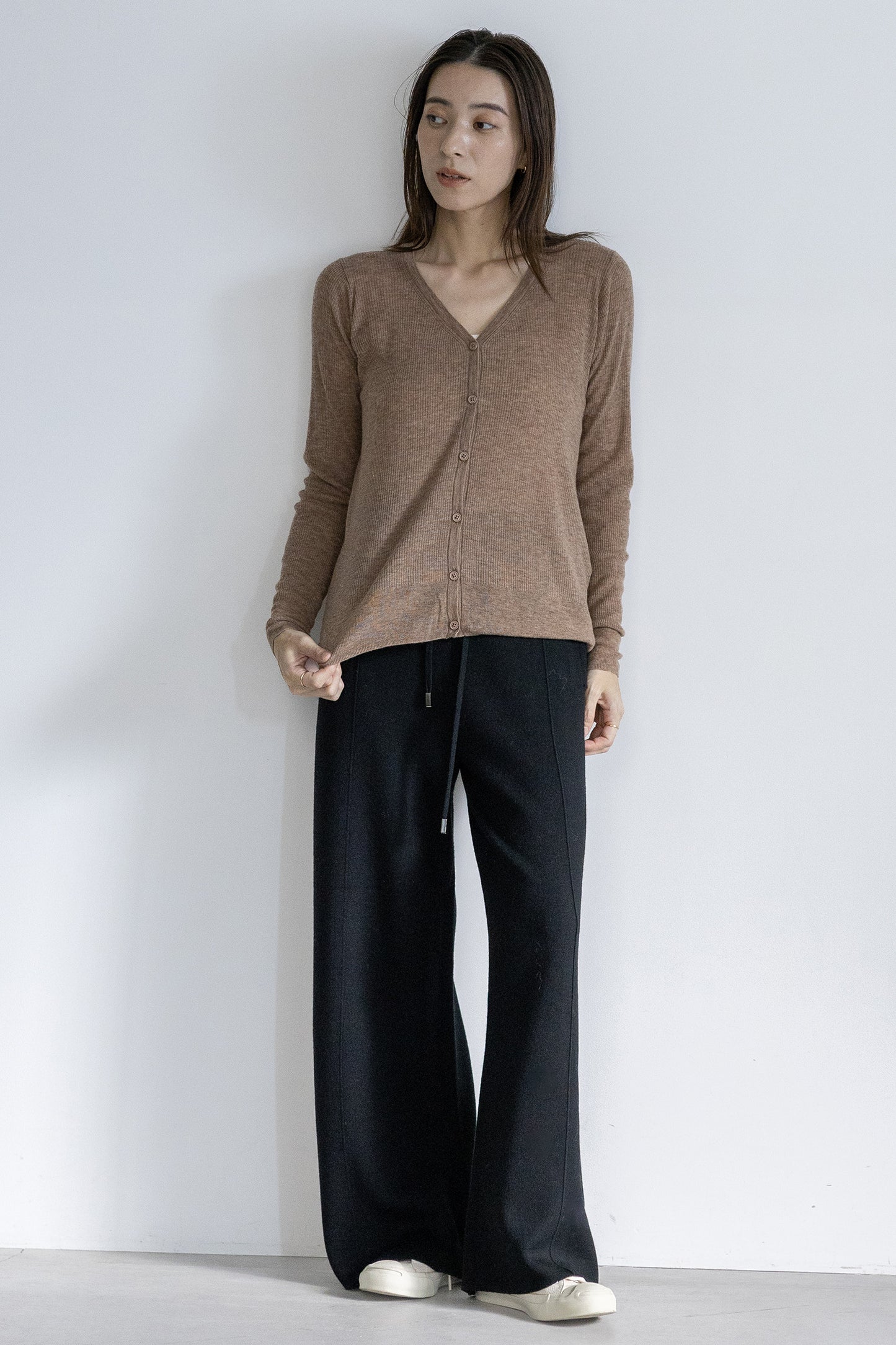 Archive item Original light wool rib cardigan /5522