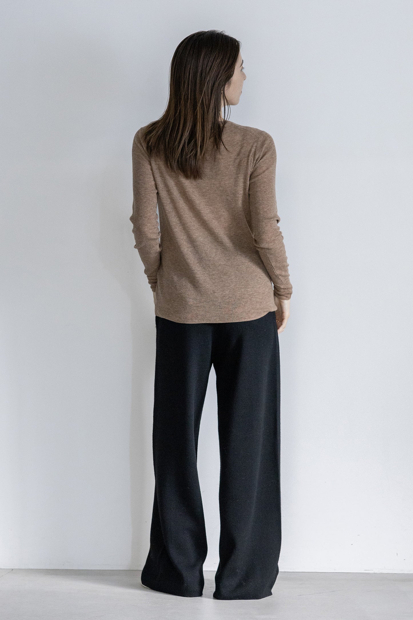 Archive item Original light wool rib cardigan /5522