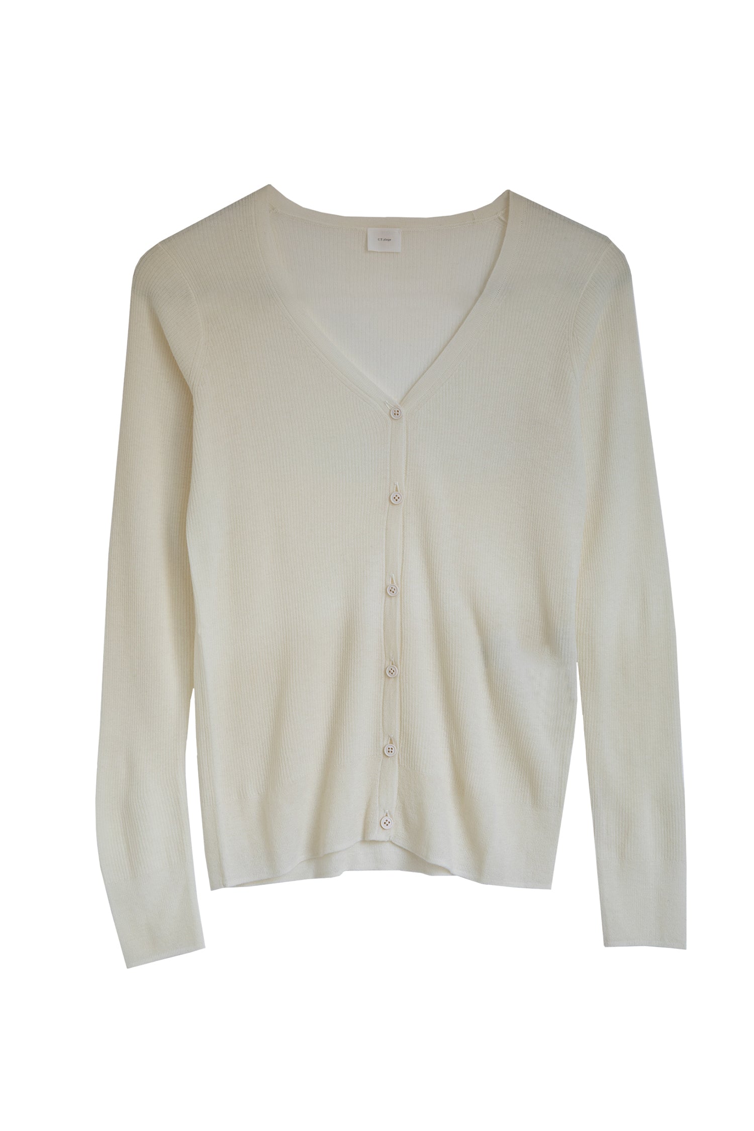 Original light wool rib cardigan/ 5522F – C.T.plage