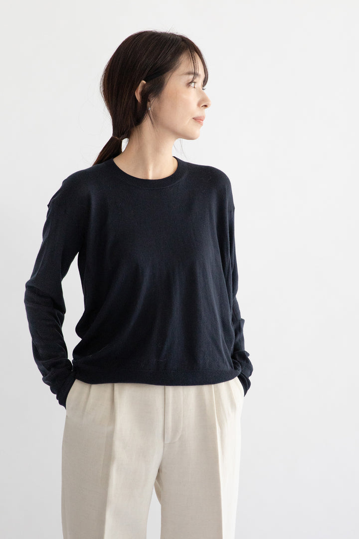 24AW Pull original en laine légère /5538