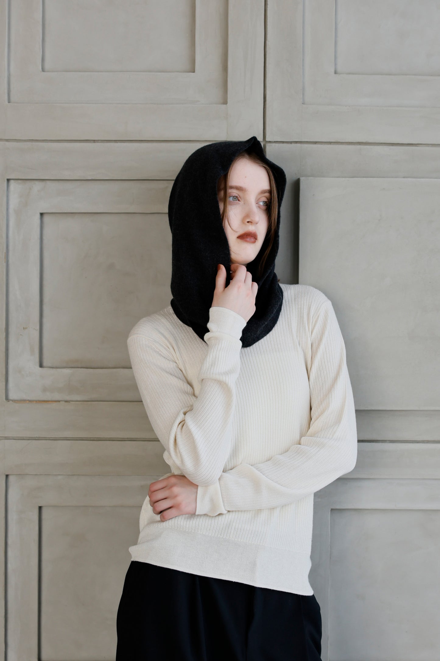 Pre-order/ 26capsule Cashmere hood neck warmer /5542