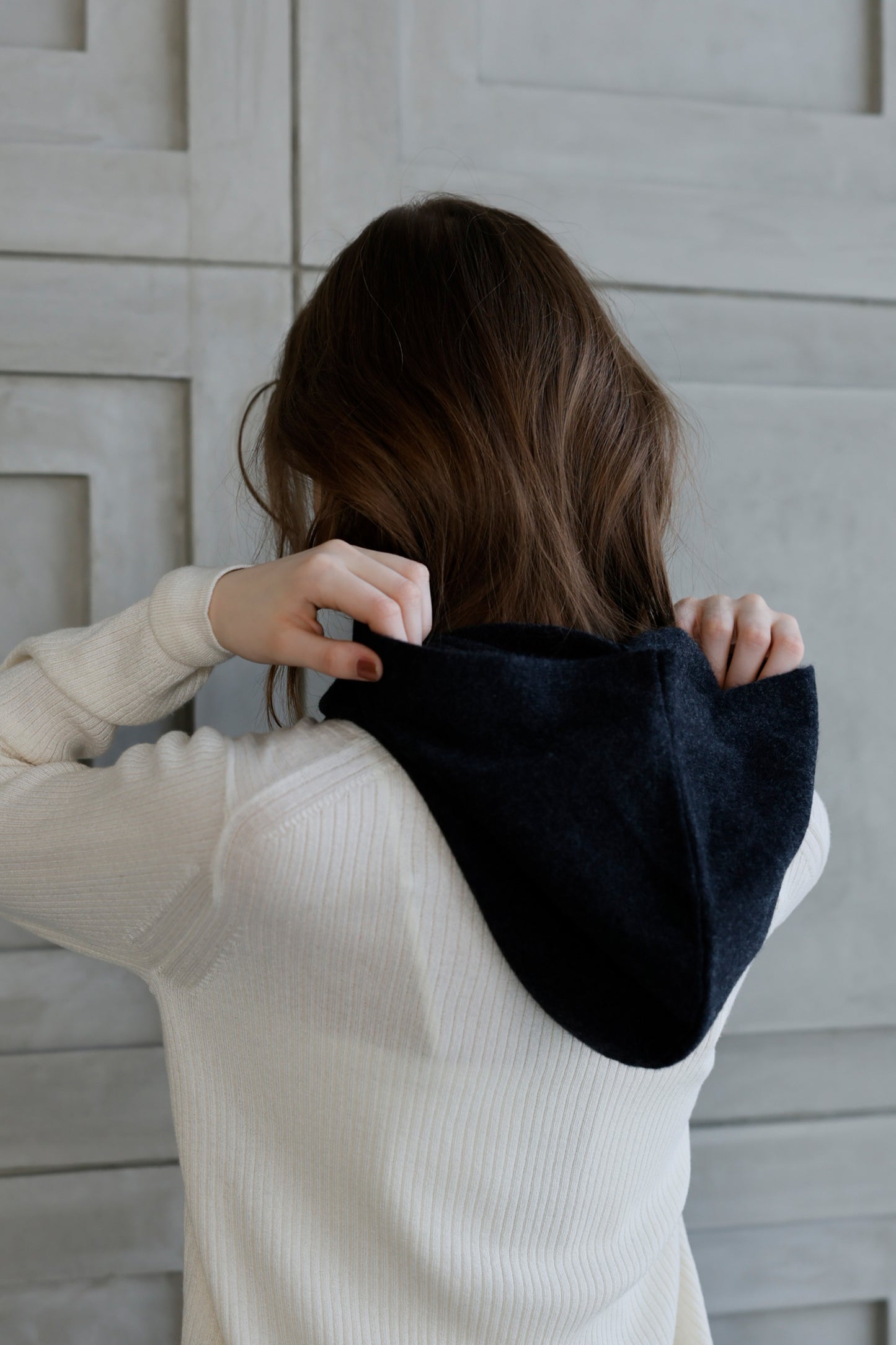 Pre-order/ 26capsule Cashmere hood neck warmer /5542