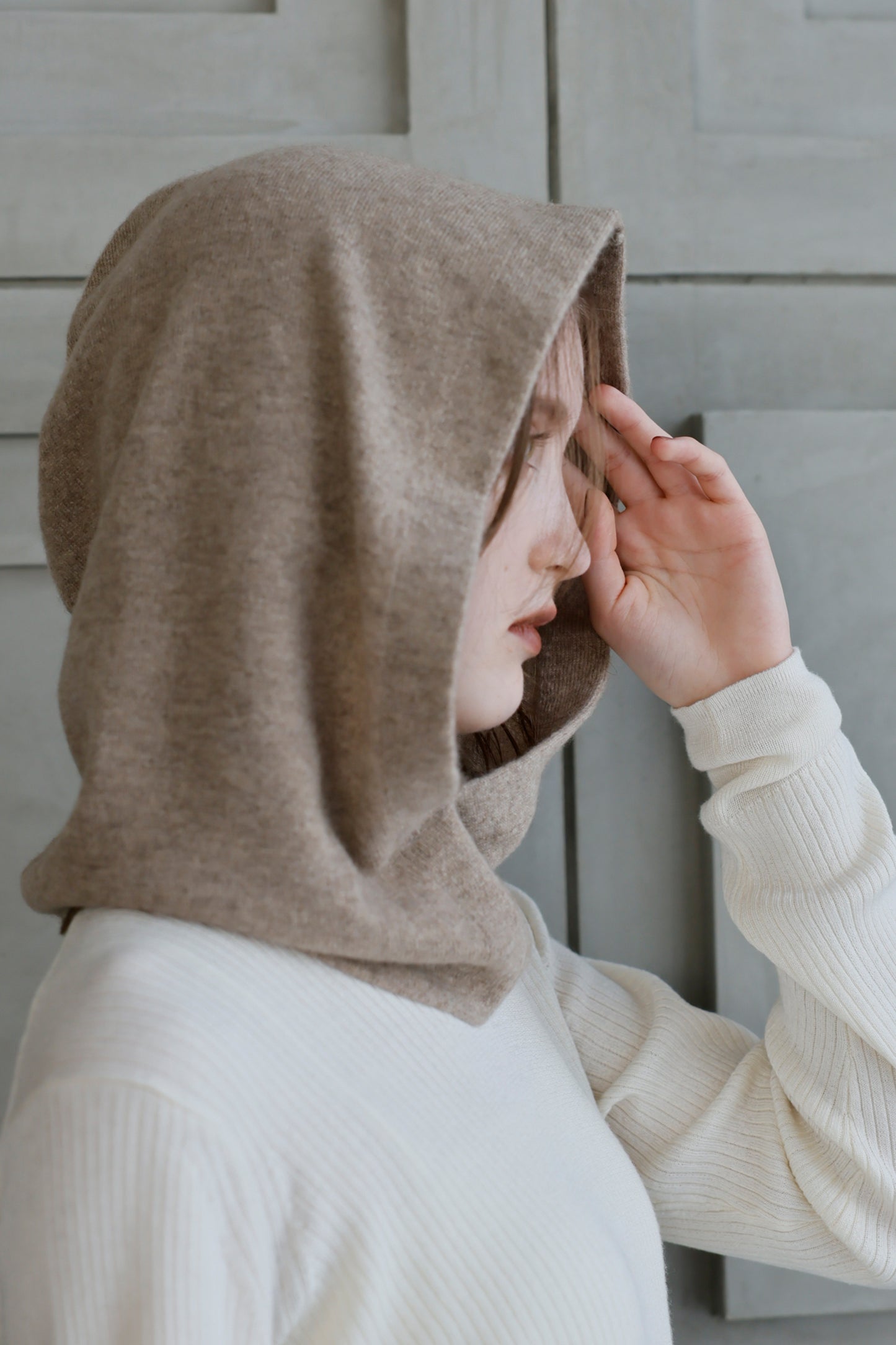 Pre-order/ 26capsule Cashmere hood neck warmer /5542