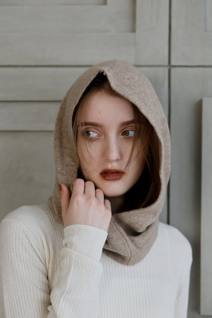 Pre-order/ 26capsule Cashmere hood neck warmer /5542