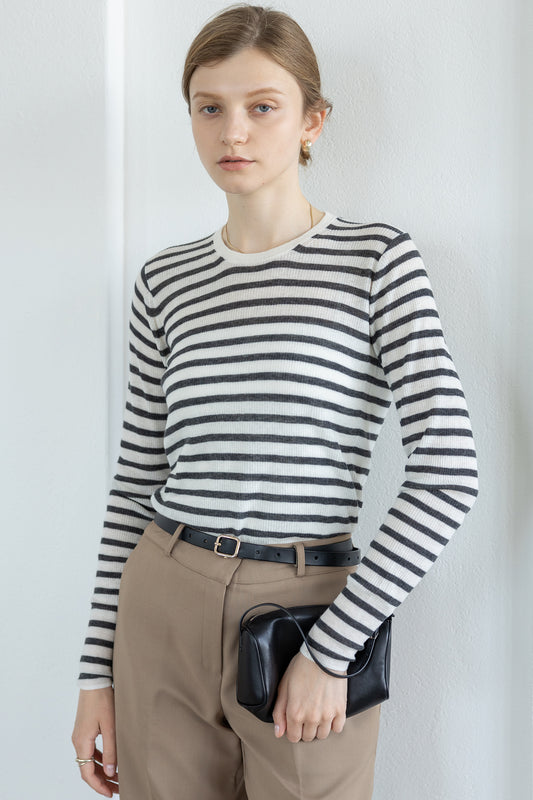 Archive item Original light wool rib pullover /5552