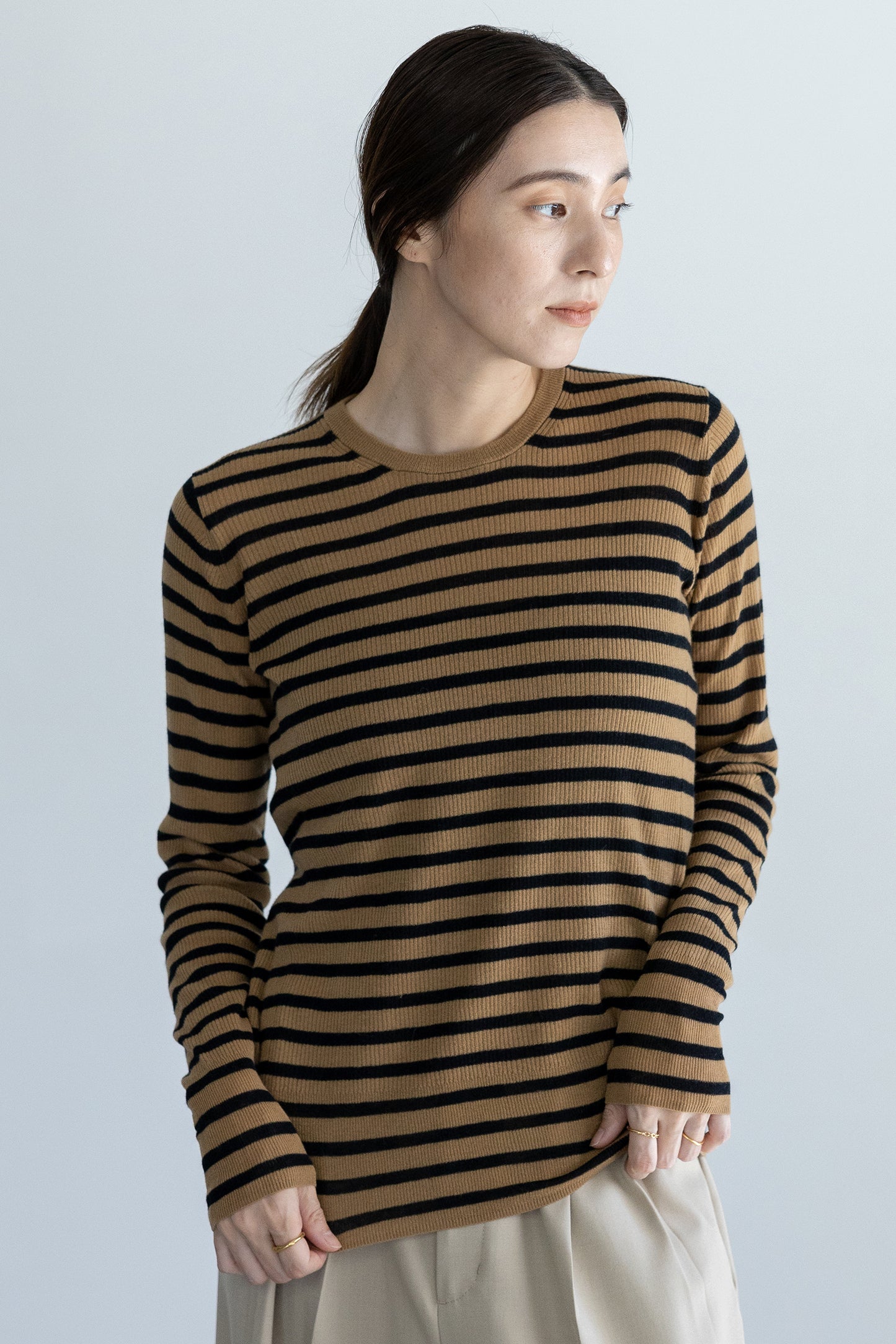 25SS Capsule Original light LAINE rib pullover /5552