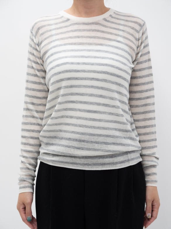 25SS Capsule Original light wool round longsleeve rib pullover /5552