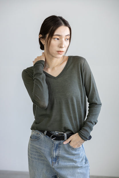 Archive item Original Light wool v-neck pullover /5553