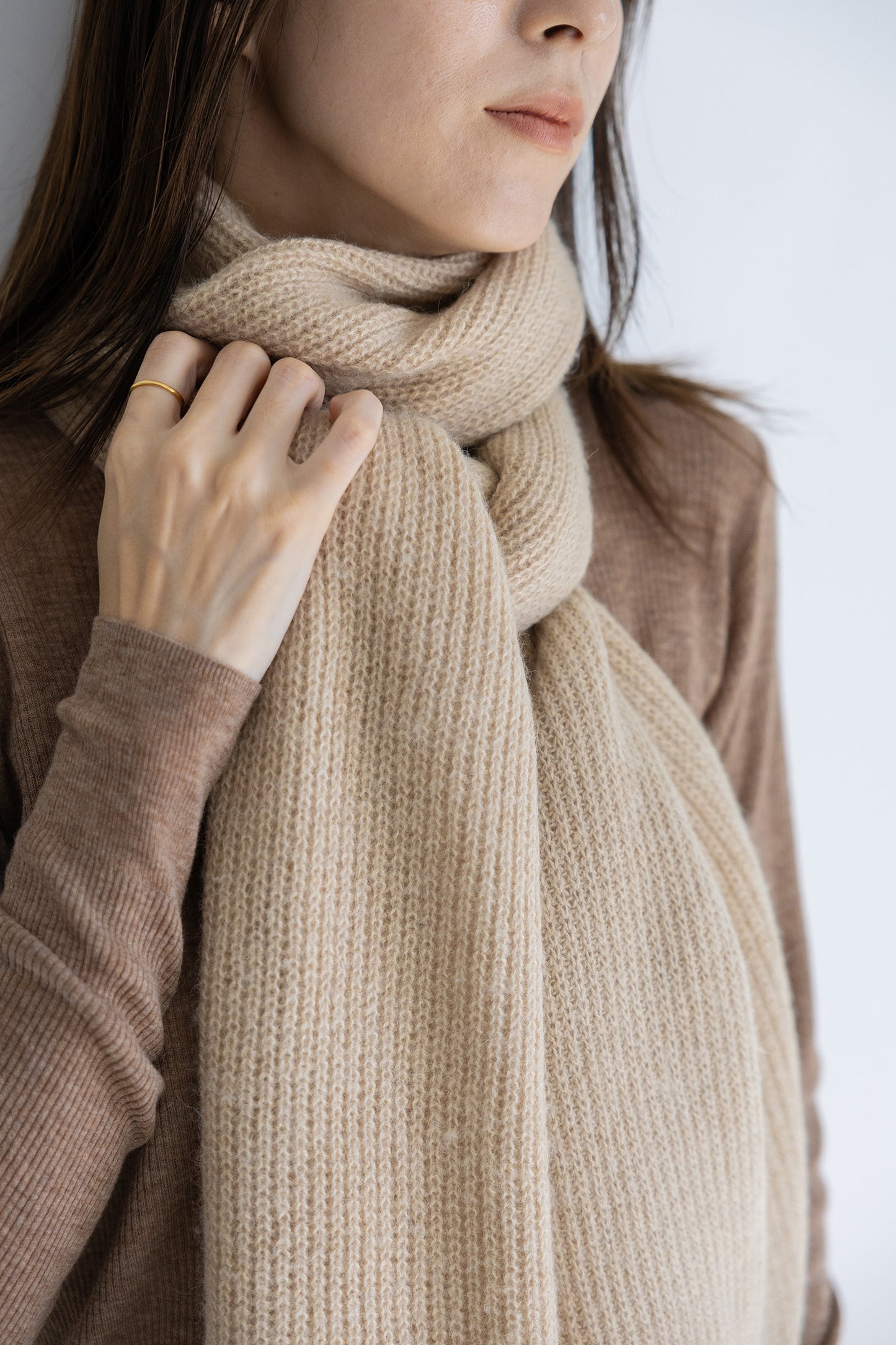 Re Stock Étole alpaga royal /5556F