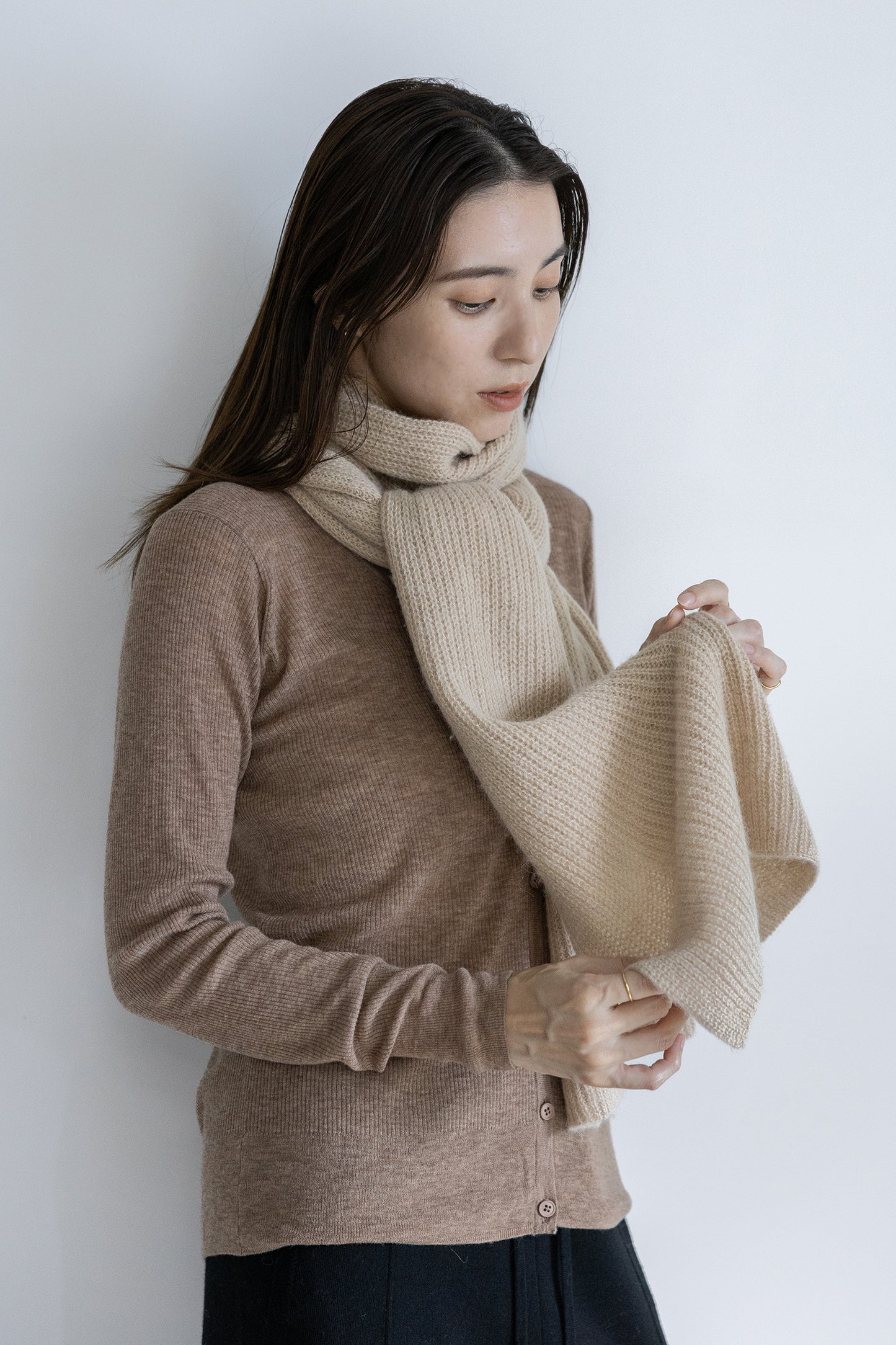 Re Stock Étole alpaga royal /5556F