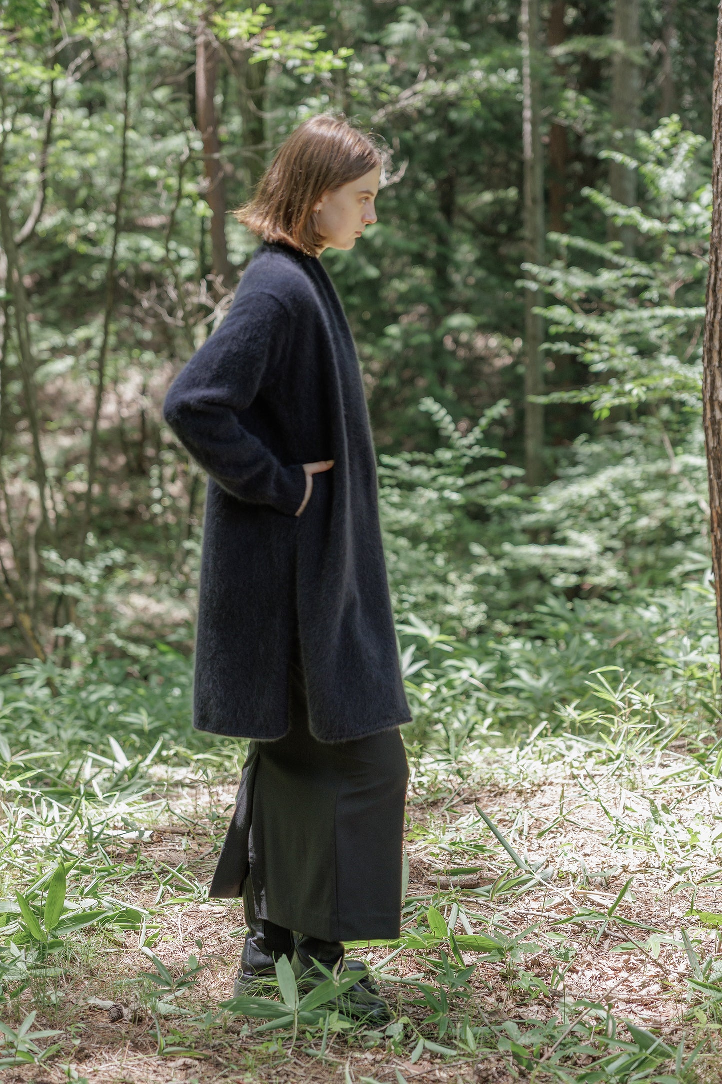 24AW Raccoon long cardigan /5567