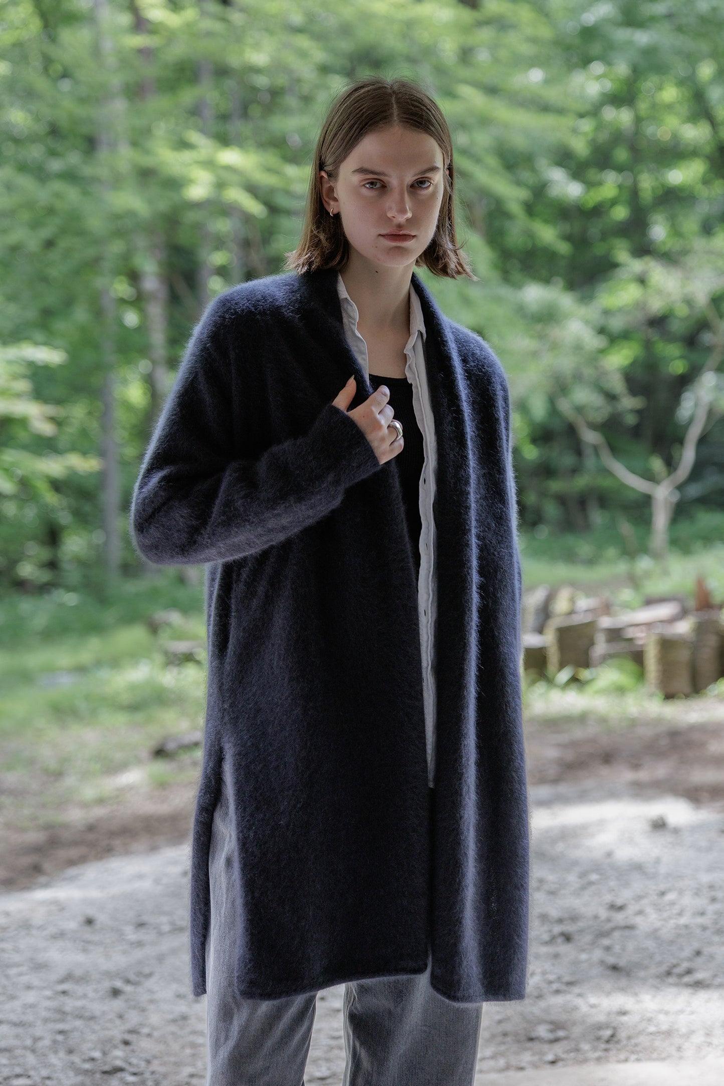 24AW Raccoon long cardigan /5567