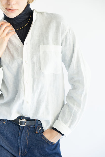 25SS Chemise en lin français /5569