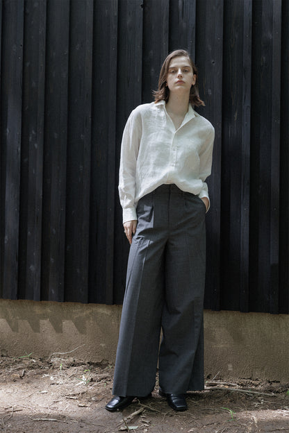 TUCK WIDE PANTS /5570