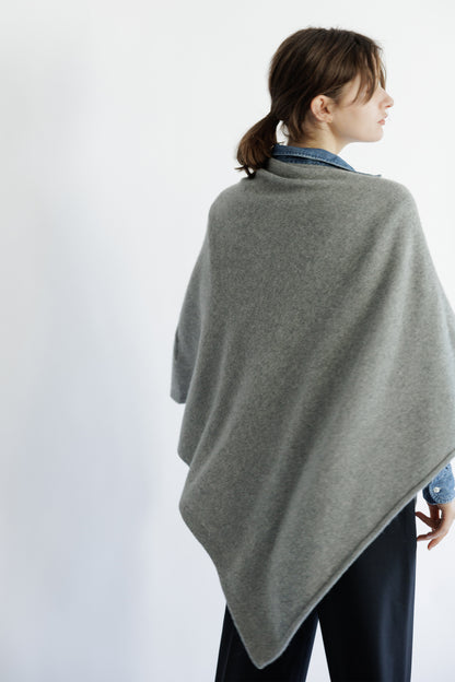 25SS capsule Cashmere raccoon poncho /CT20333