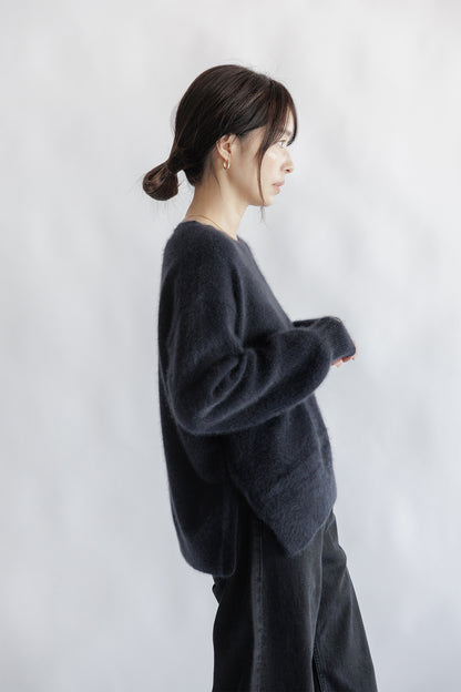 24AW Raccoon side slit pullover /CT21355