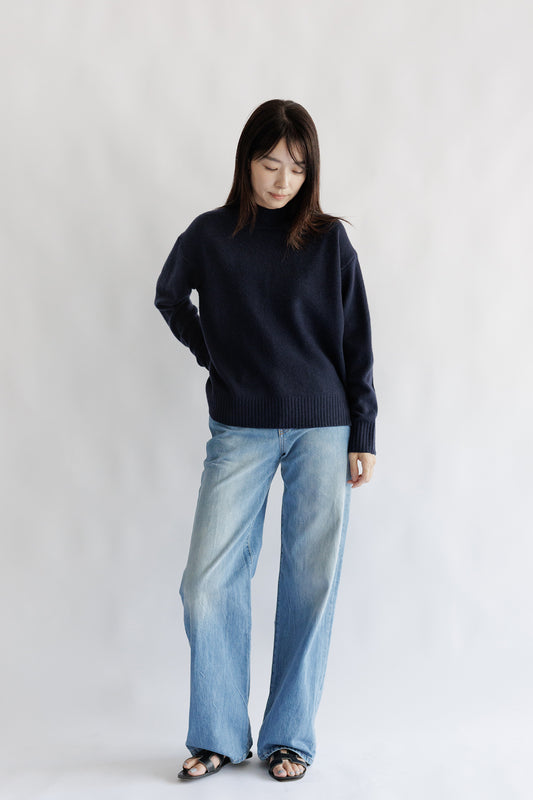 Yak wool high neck pullover /CT22321