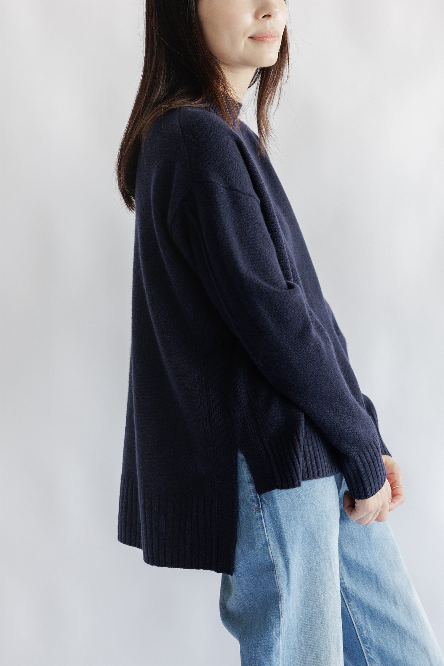 Yak wool high neck pullover /CT22321