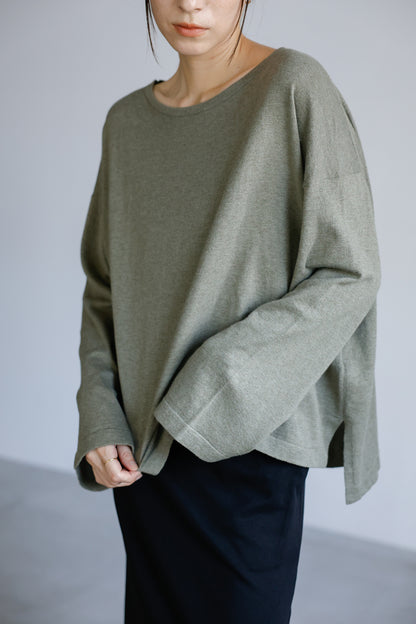 Re Stock Pull manches larges en coton et cachemire /CT23116