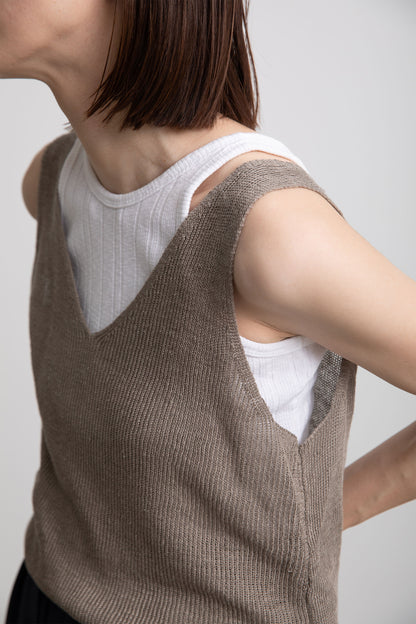 Linen tank top/ CT23123