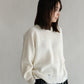 23AW Wool cashmere distressed pullover /CT23316