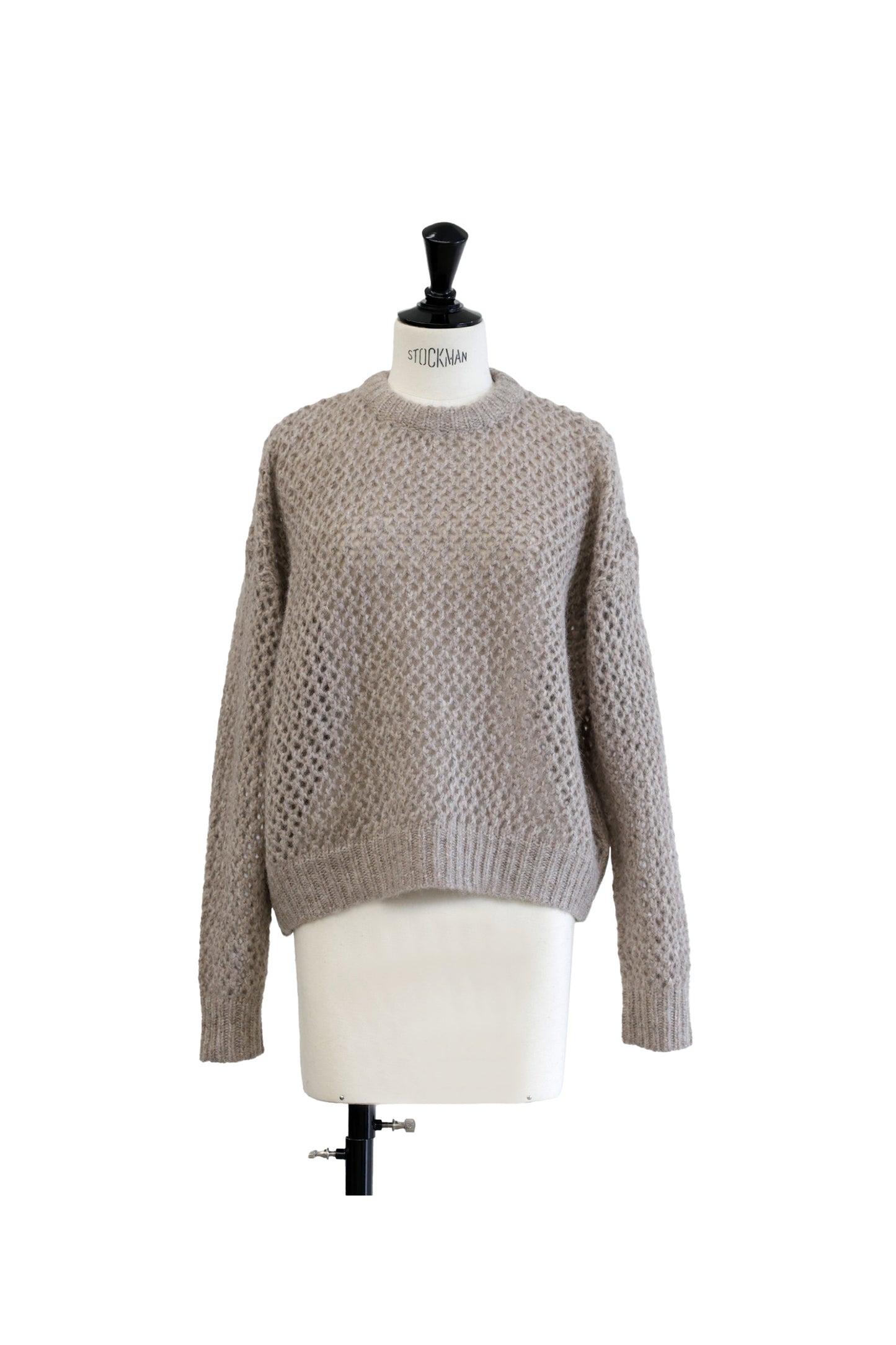 Alpaca wool mesh pullover /CT23326