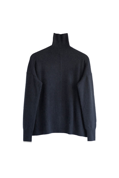 Cashmere raccoon turtle neck pullover /CT23333