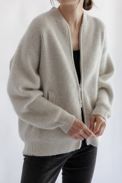 Blouson zippé en raton laveur  /CT24106