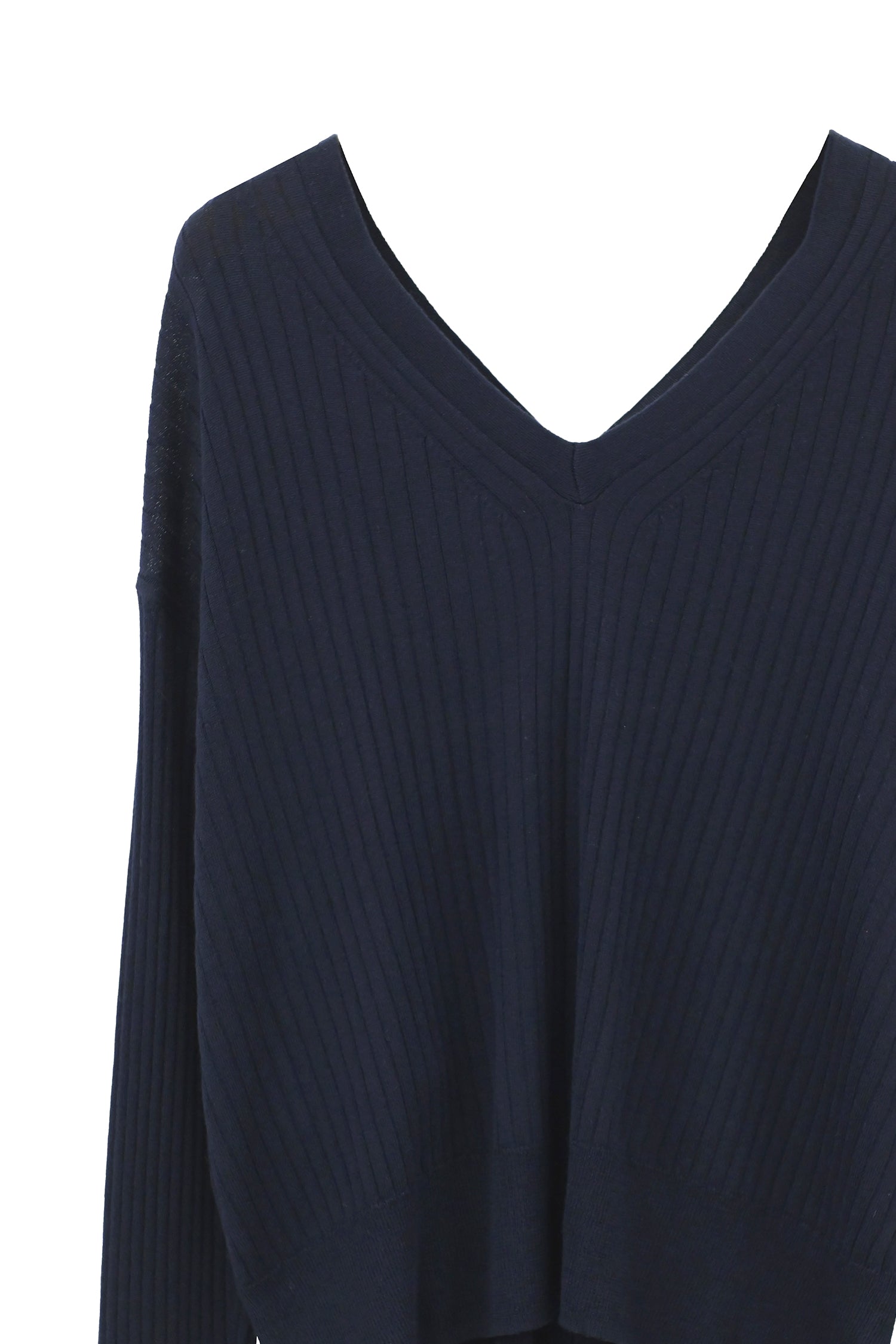 24SS Silk cashmere wide rib 2way pullover /CT24115【CP04】