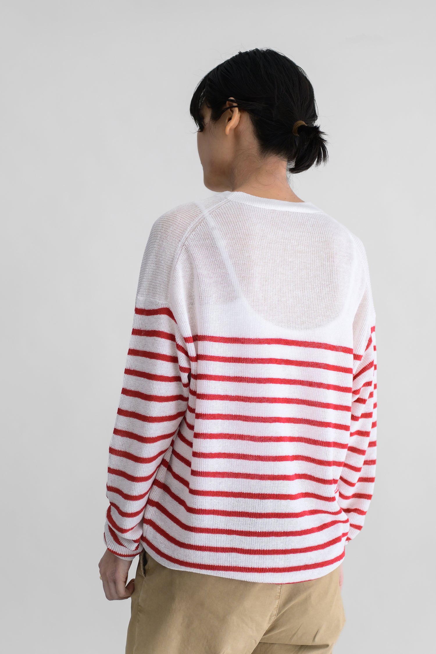 24SS Linen ribbed pullover /CT24132