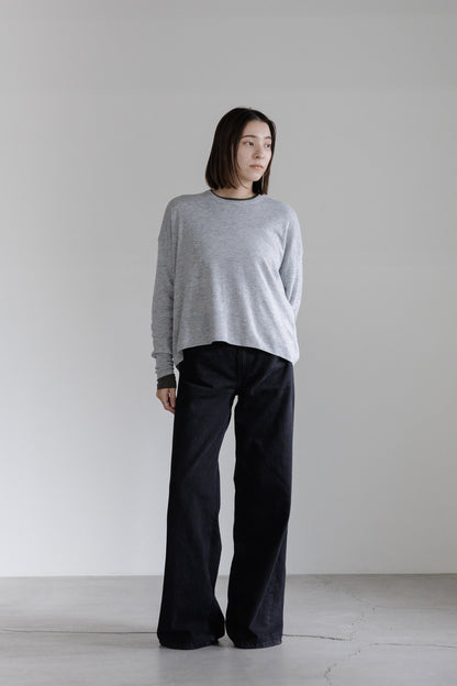 24AW Original light wool oversized crew neck pullover /CT24304