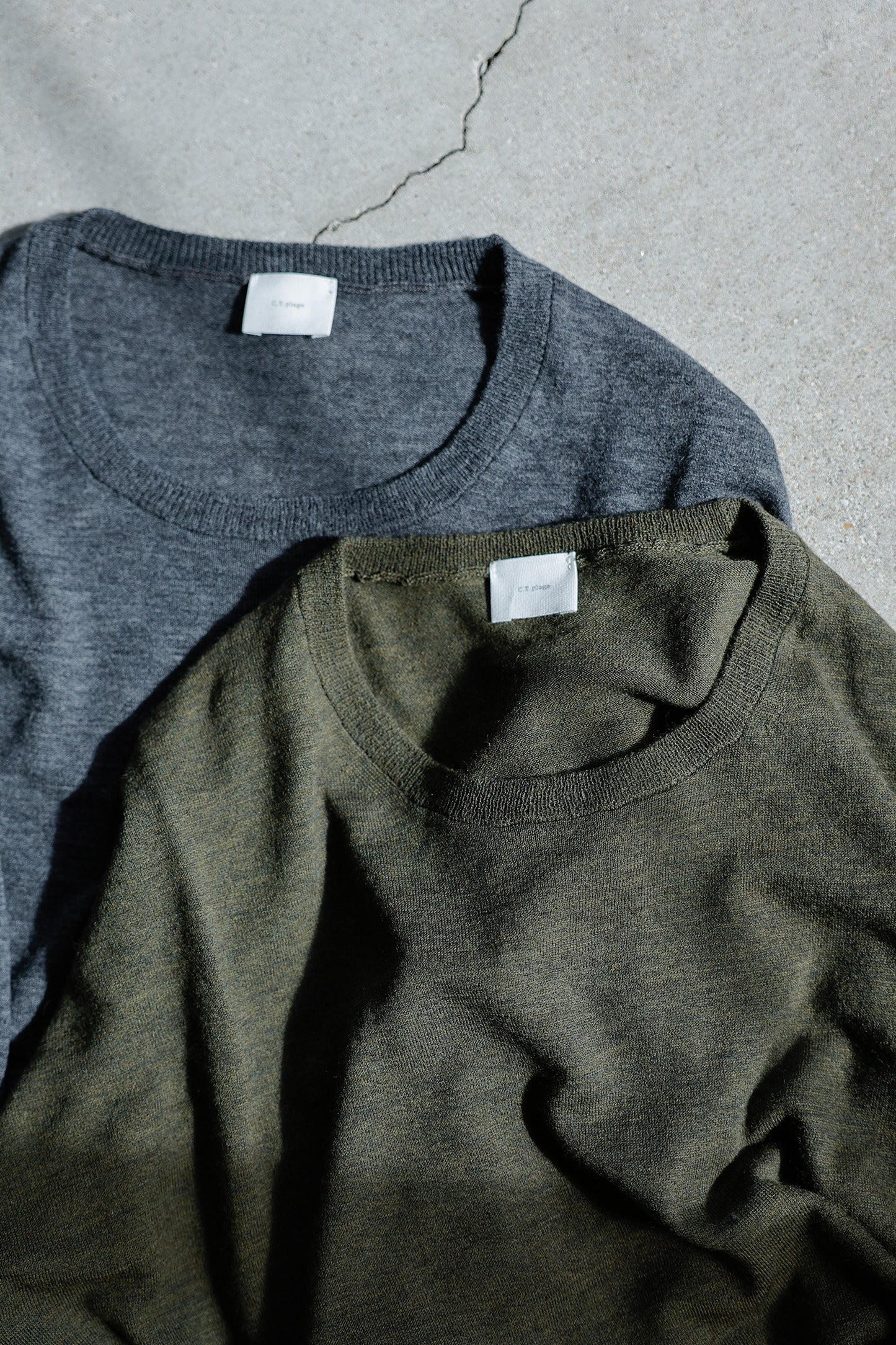 26capsule Original light wool oversized crew neck pullover /CT24304