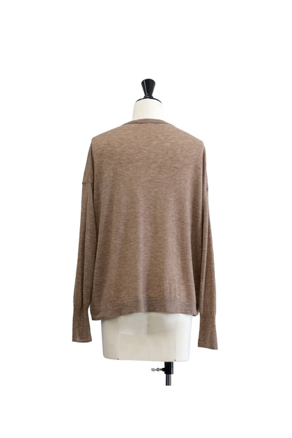 24AW Original light wool oversized v-neck pullover  /CT24305