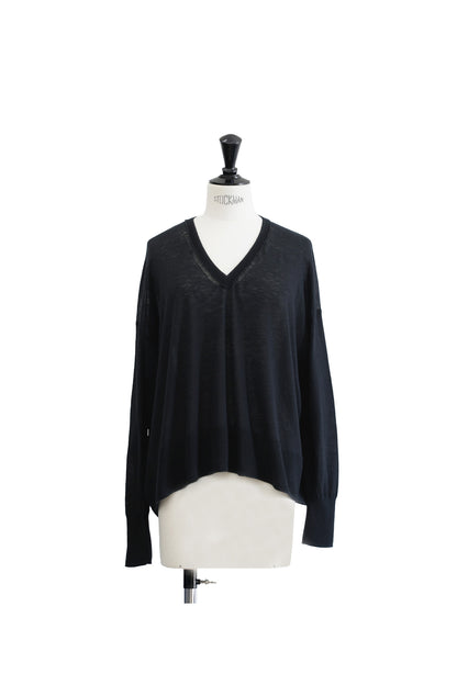 24AW Original light wool oversized v-neck pullover  /CT24305