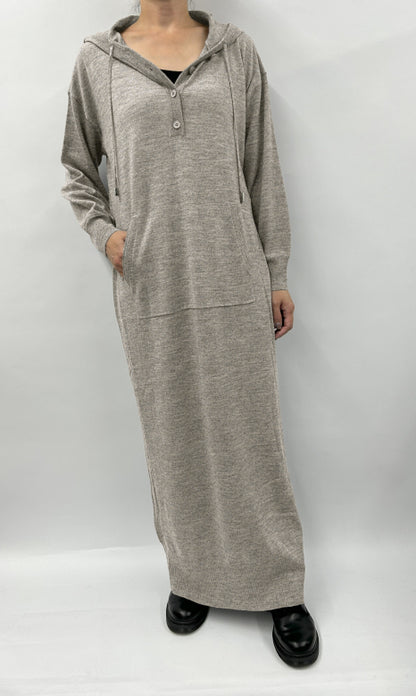 24AW Rws wool hooded dress /CT24308